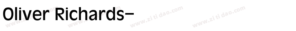 Oliver Richards字体转换